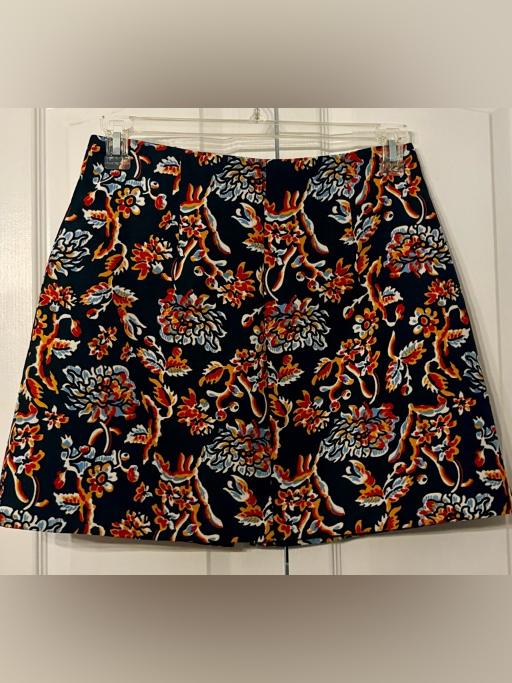 Zara Women’s Skirt, Floral, black,red, yellow, size unknown, see measurements